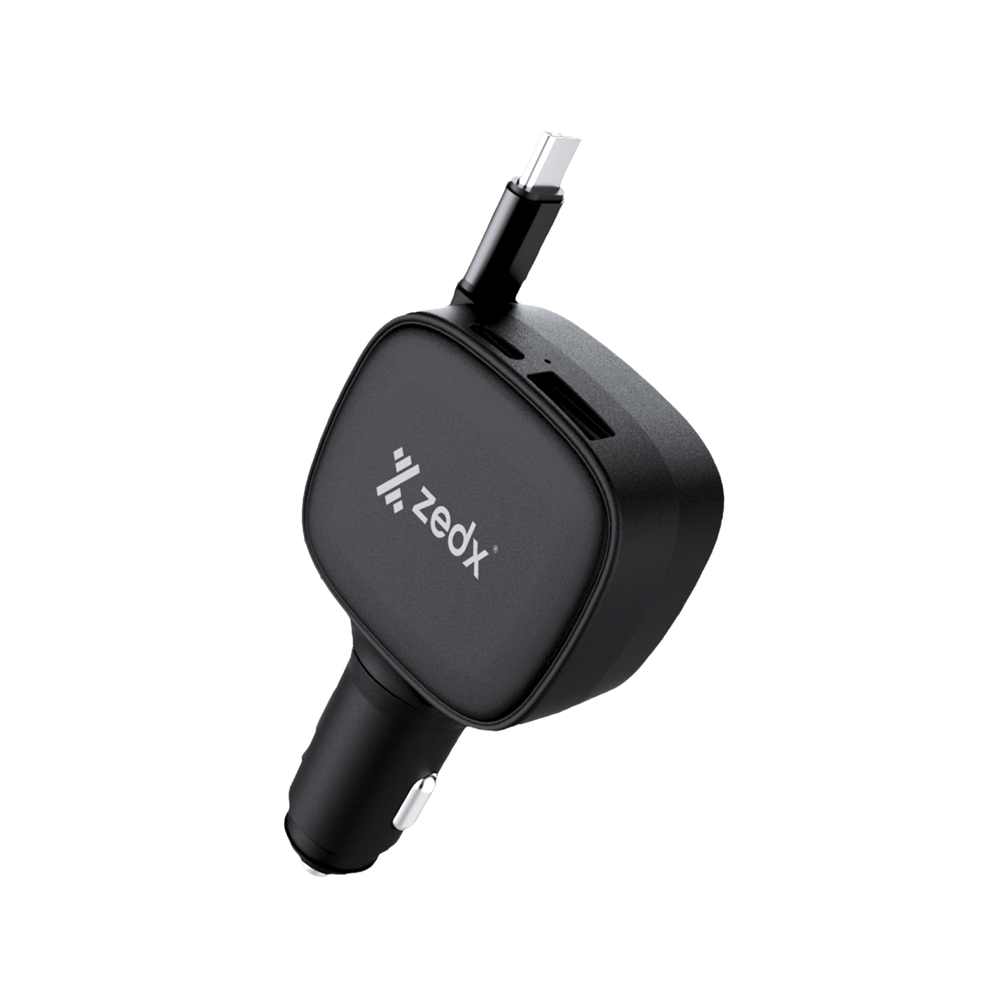 90 W Retractable Cable Fast Car Charger (CR200) product image