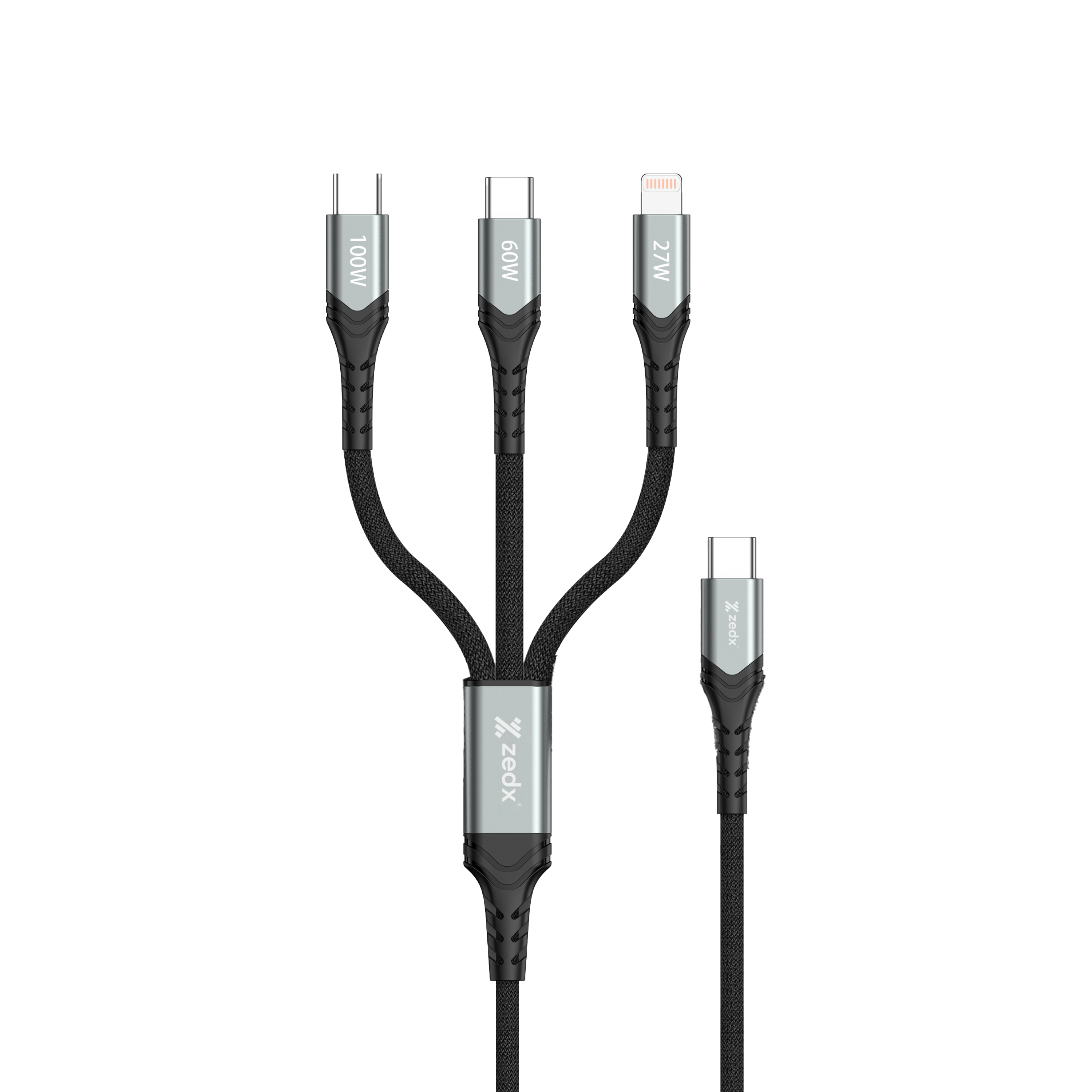 3 - in - 1 Fast Charging Cable 1.5 m gallery image