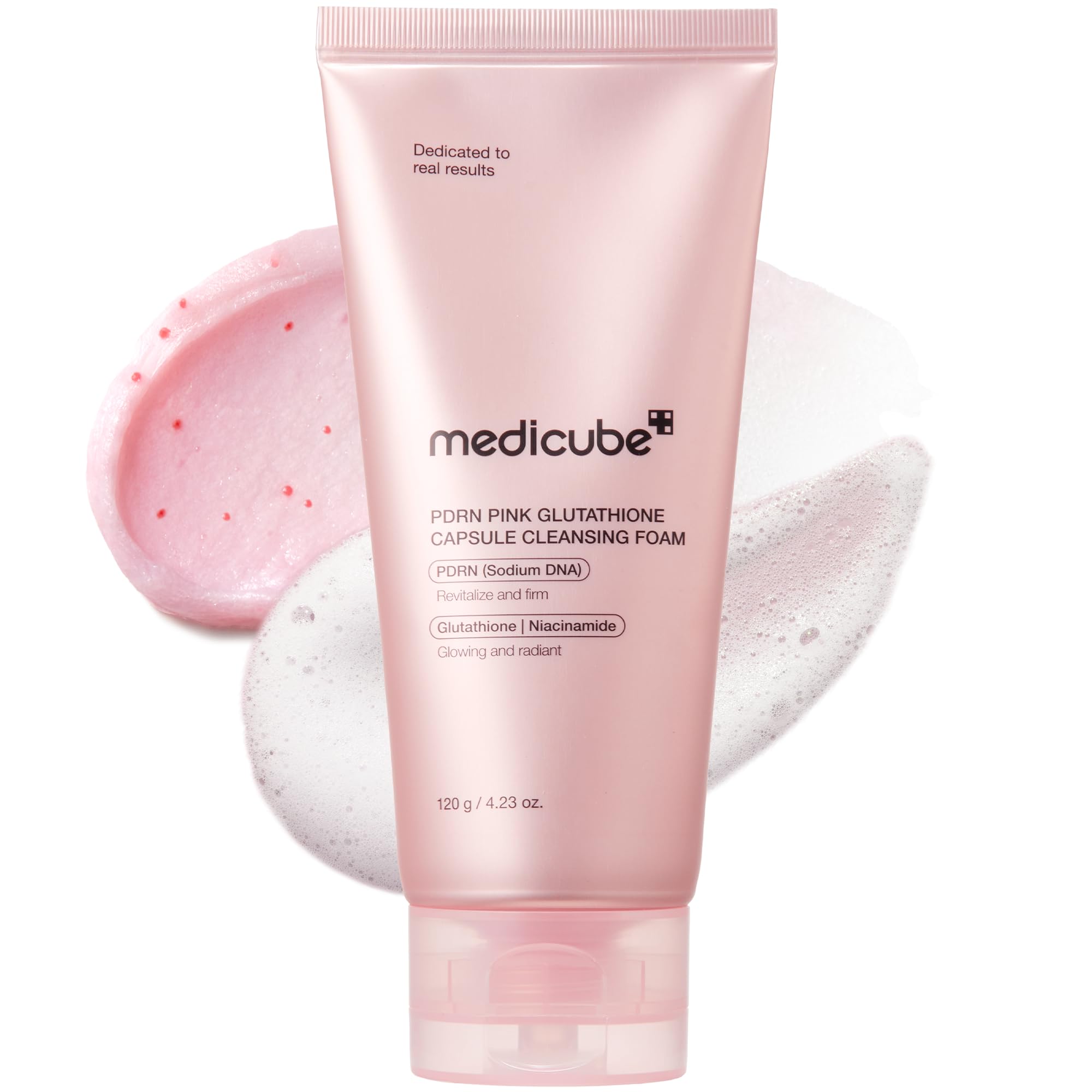 Facial Cleanser PDRN Pink Glutathione Capsule Foam Cleanser 1