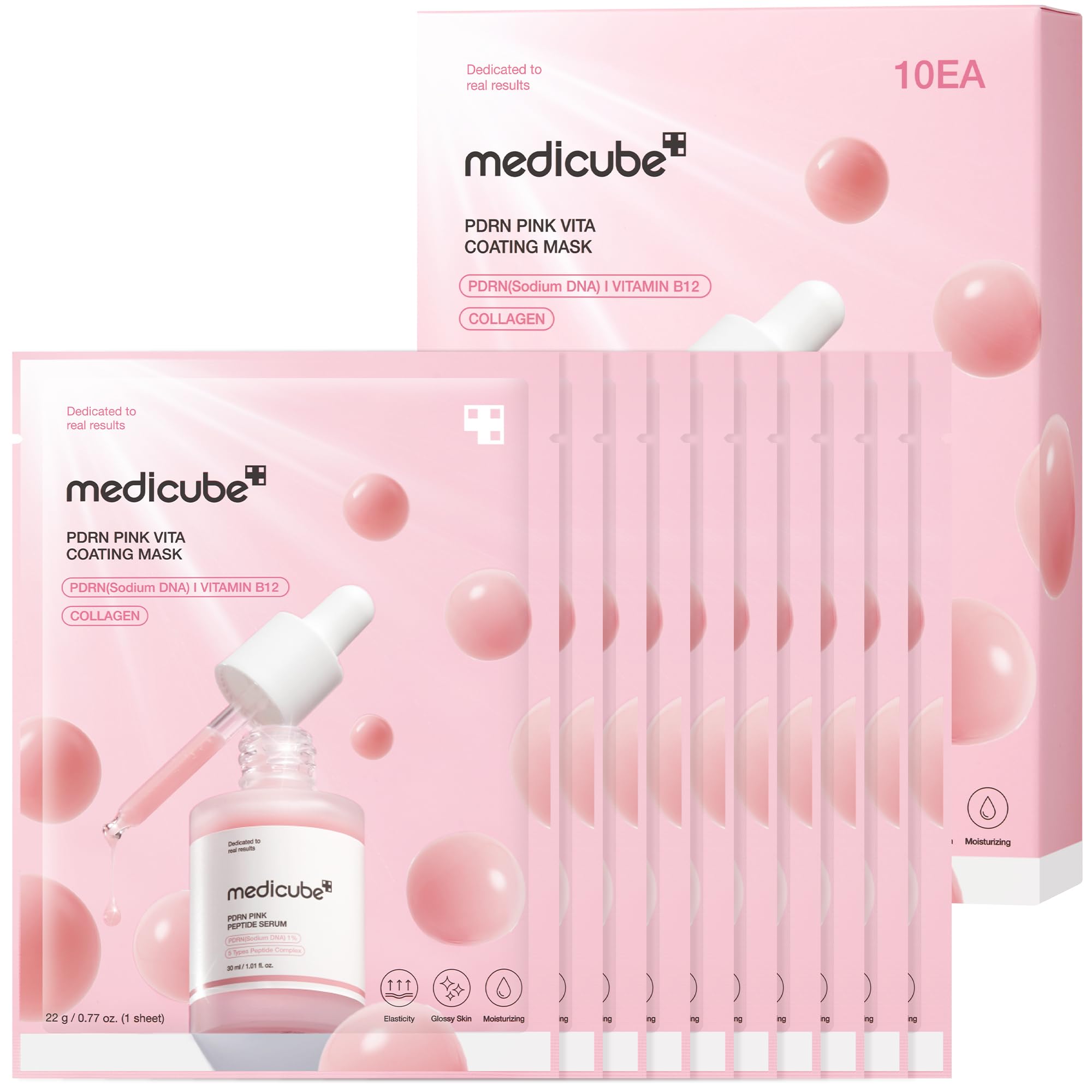 Salmon DNA PDRN Pink Vitamin Coated Sheet Mask 1