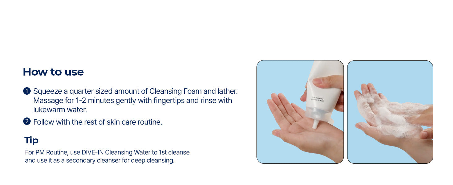 DIVE IN Cleansing Foam detail 7