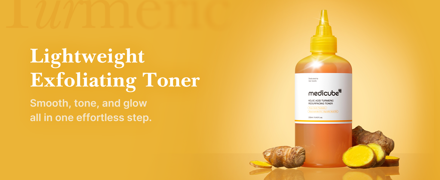 Kojic Acid Turmeric Smoothing Toner for Face & detail 1