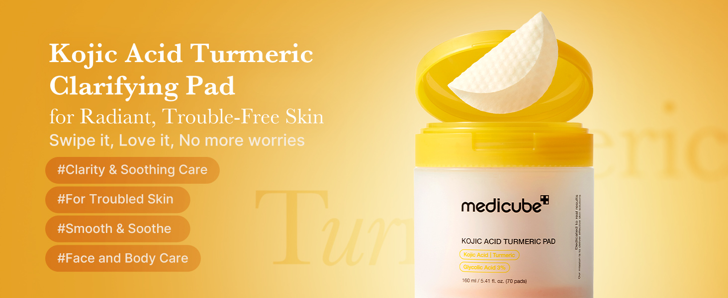 Toner Pads Kojic Acid Turmeric Clarifying Pad for detail 1