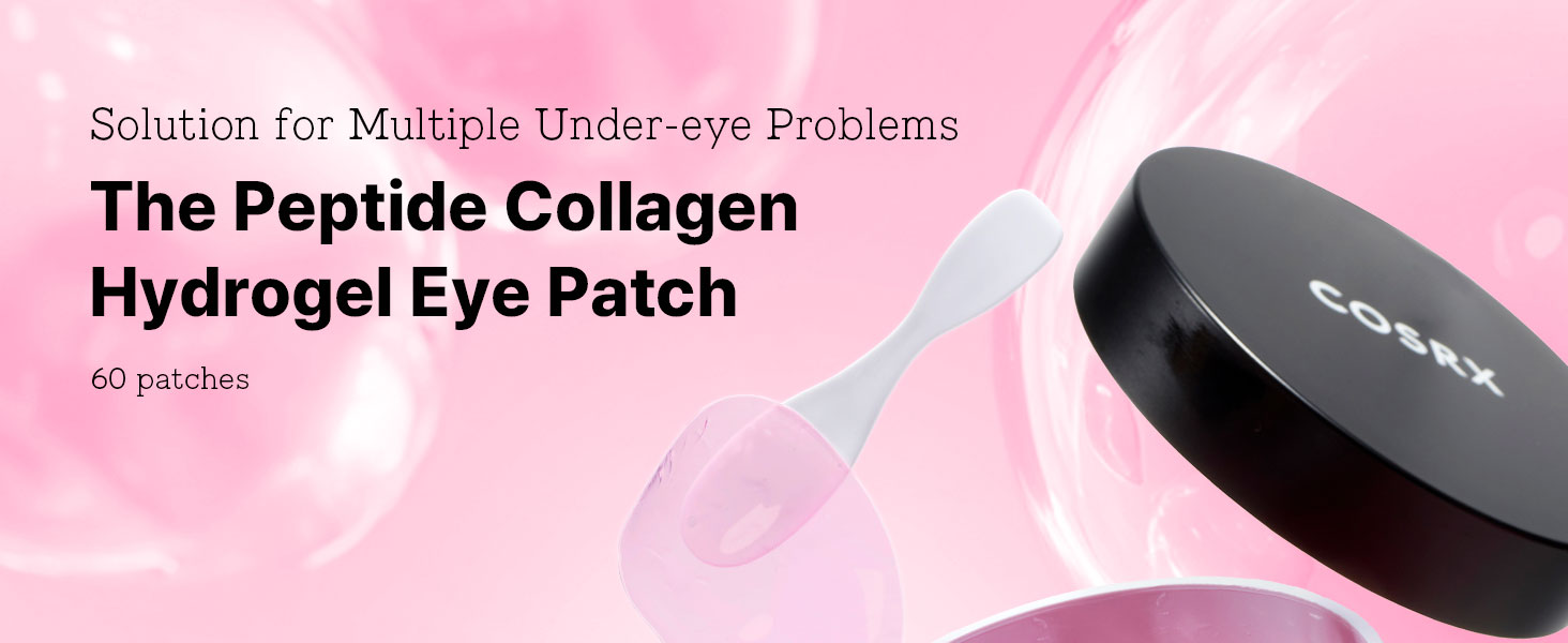 Pink Peptides Collagen Hydrogel Eye Patch for Puffy detail 1