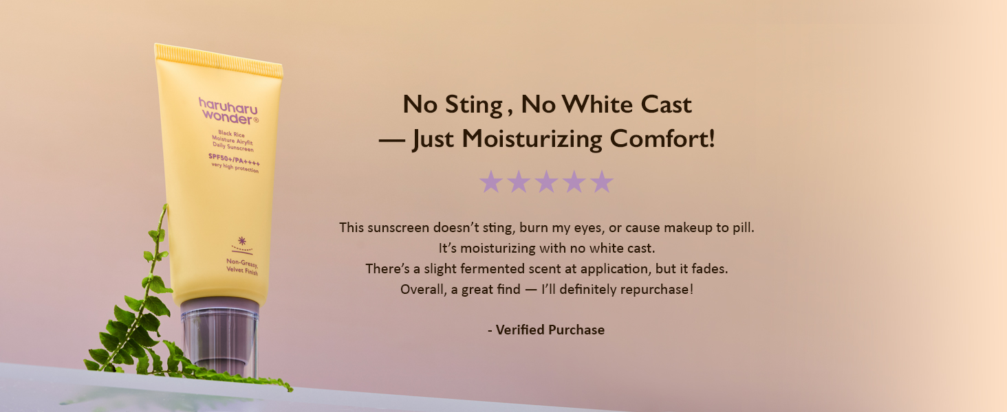 Black Rice Moisture Airyfit Daily Sunscreen SPF50+ detail 12