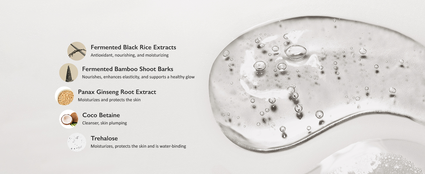 Black Rice Moisture 5.5 Soft Cleansing Gel detail 2