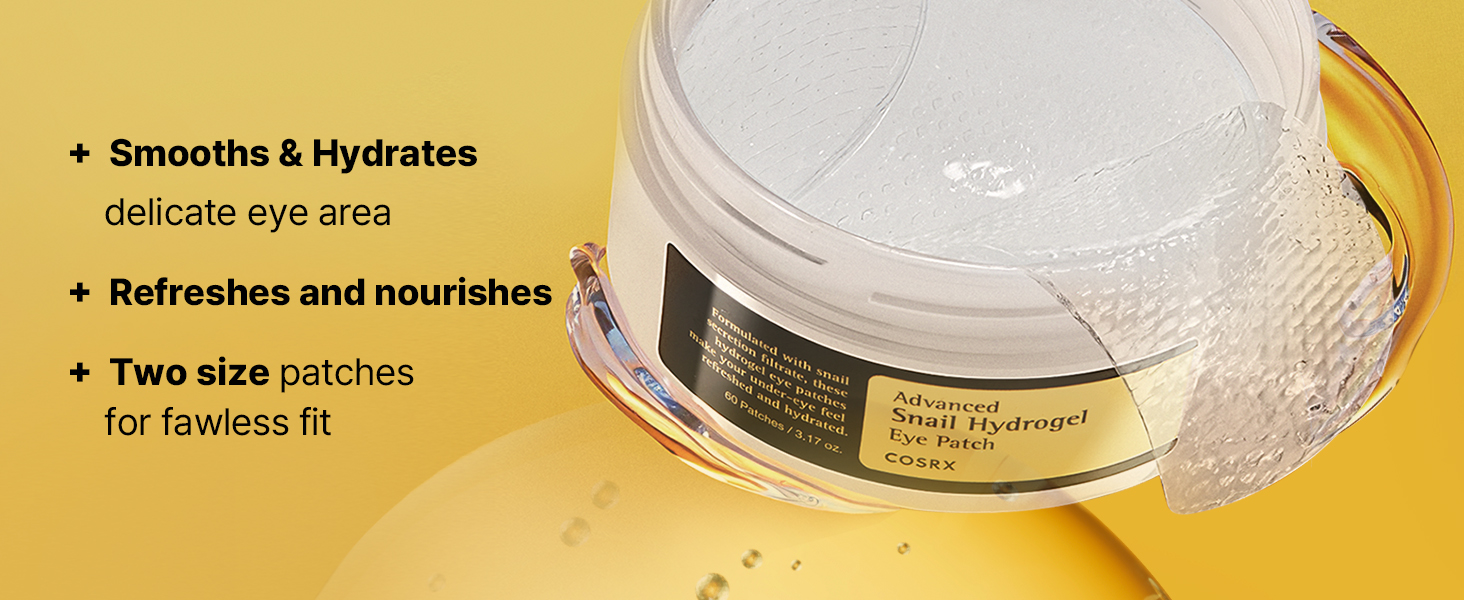 Advanced Snail Mucin Hydrogel Under Eye Patches for detail 2