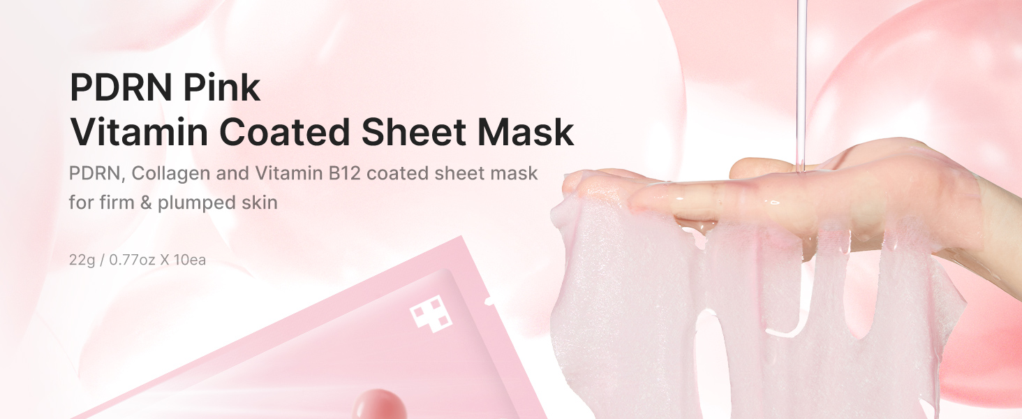 Salmon DNA PDRN Pink Vitamin Coated Sheet Mask detail 2