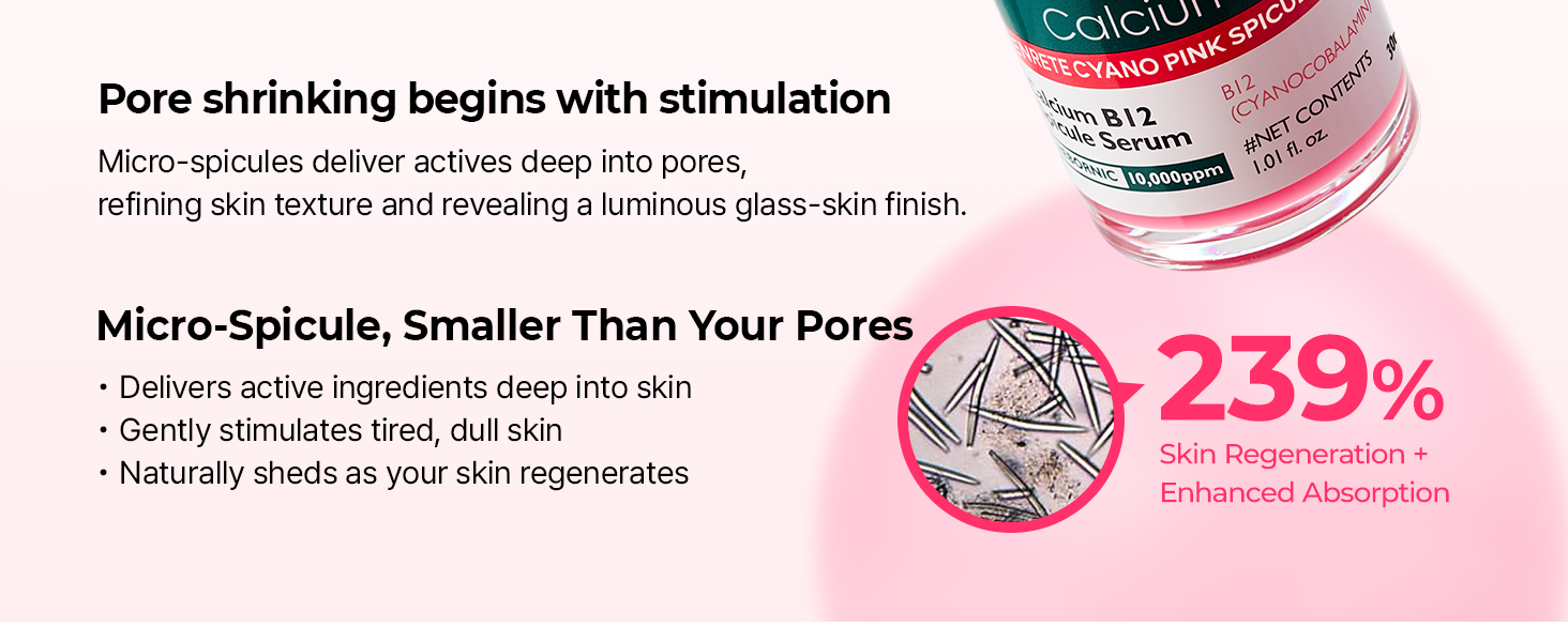Cyano Pink Spicule Serum with Vitamin B12 detail 2