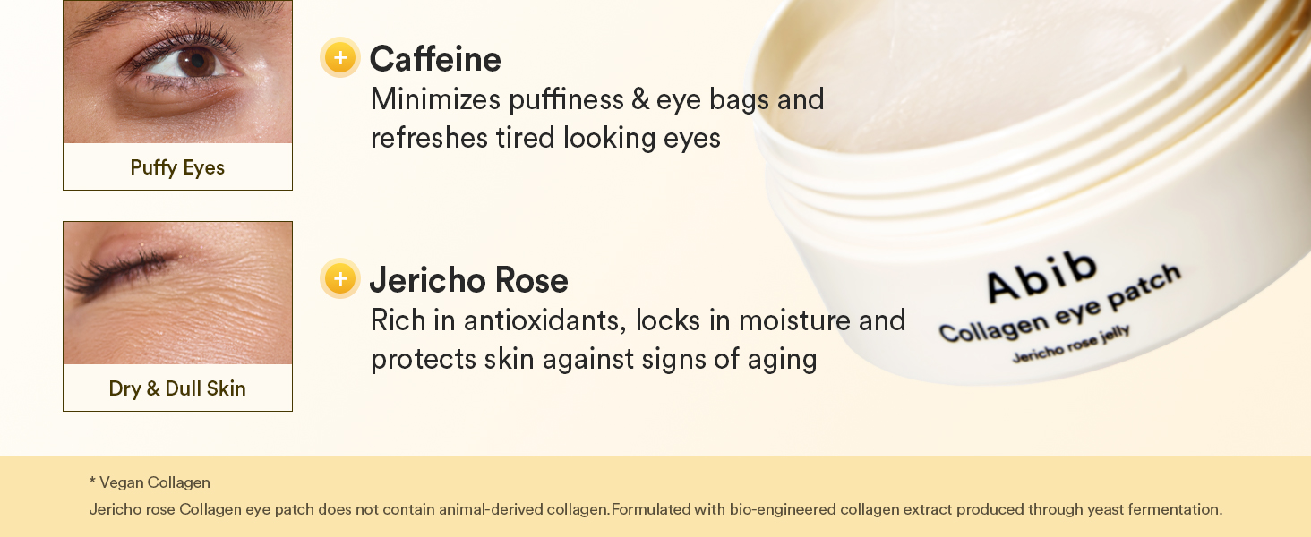 Vegan Collagen Eye Patches for Wrinkles & Fine detail 2