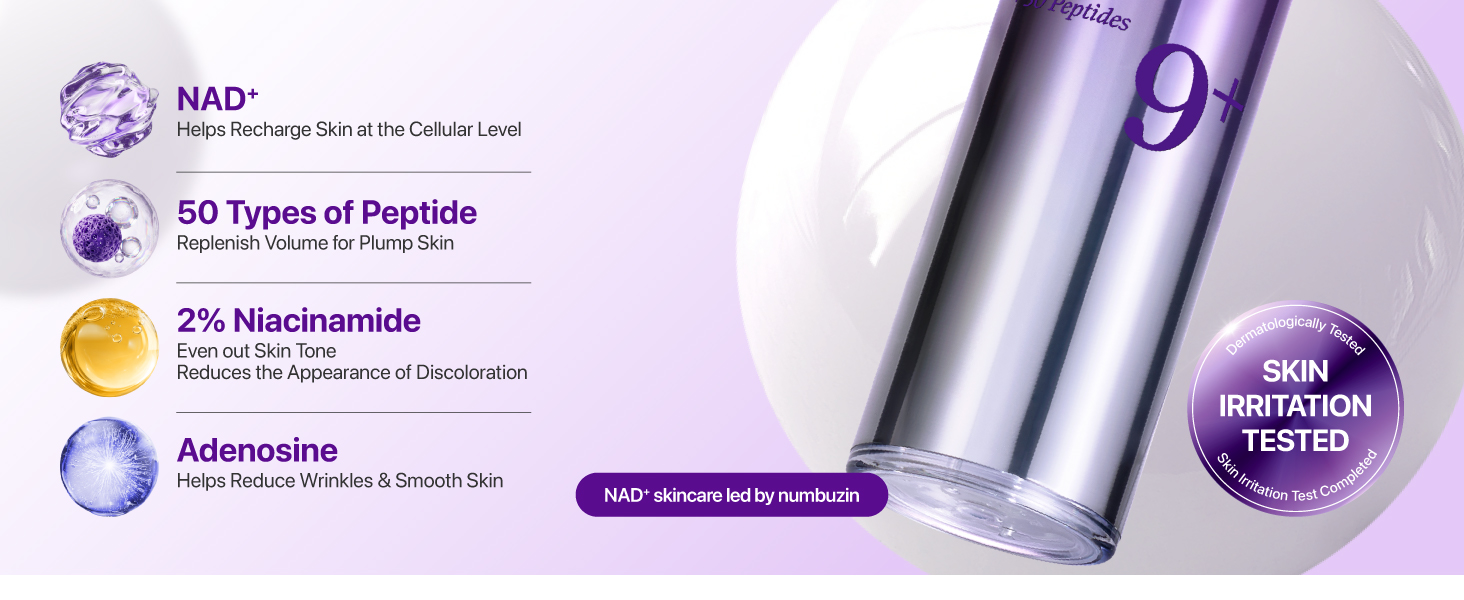No.9 NAD+ Peptide Serum for Face & Body detail 2