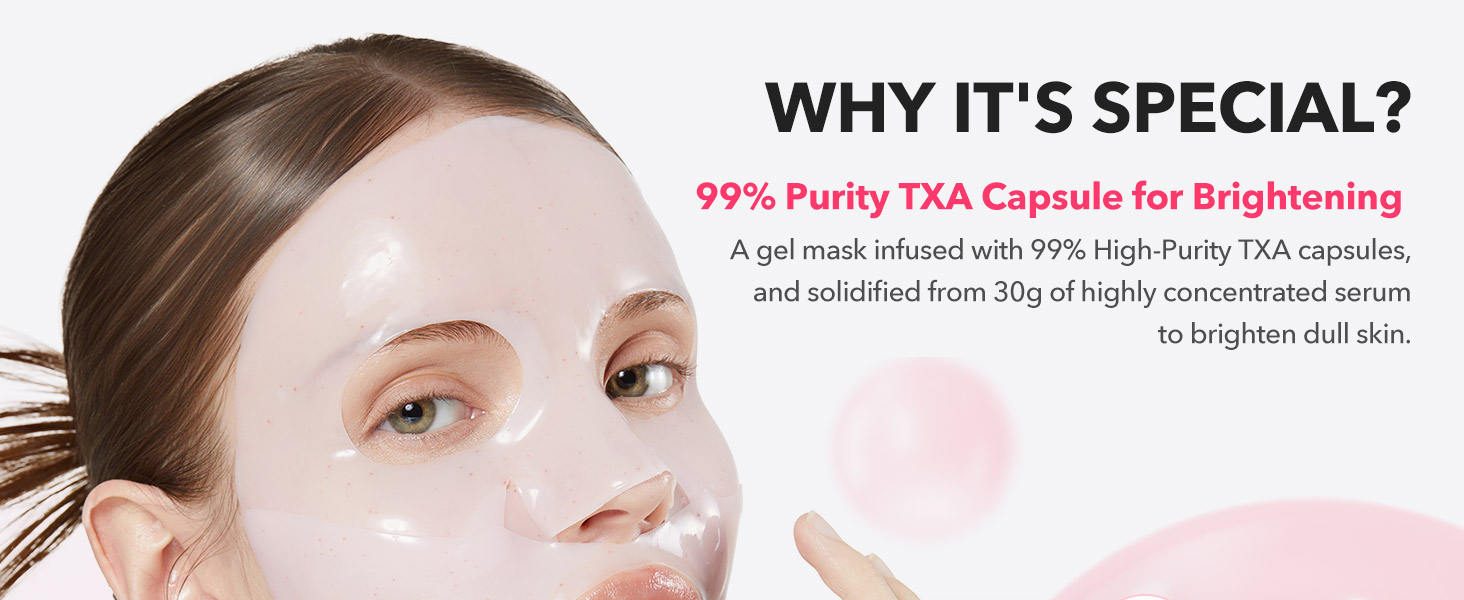 TXA Pink Capsule Gel Mask detail 3