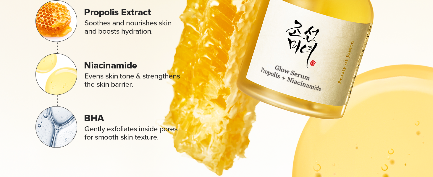 Glow Serum Propolis and Niacinamide Hydrating Facial Soothing detail 3