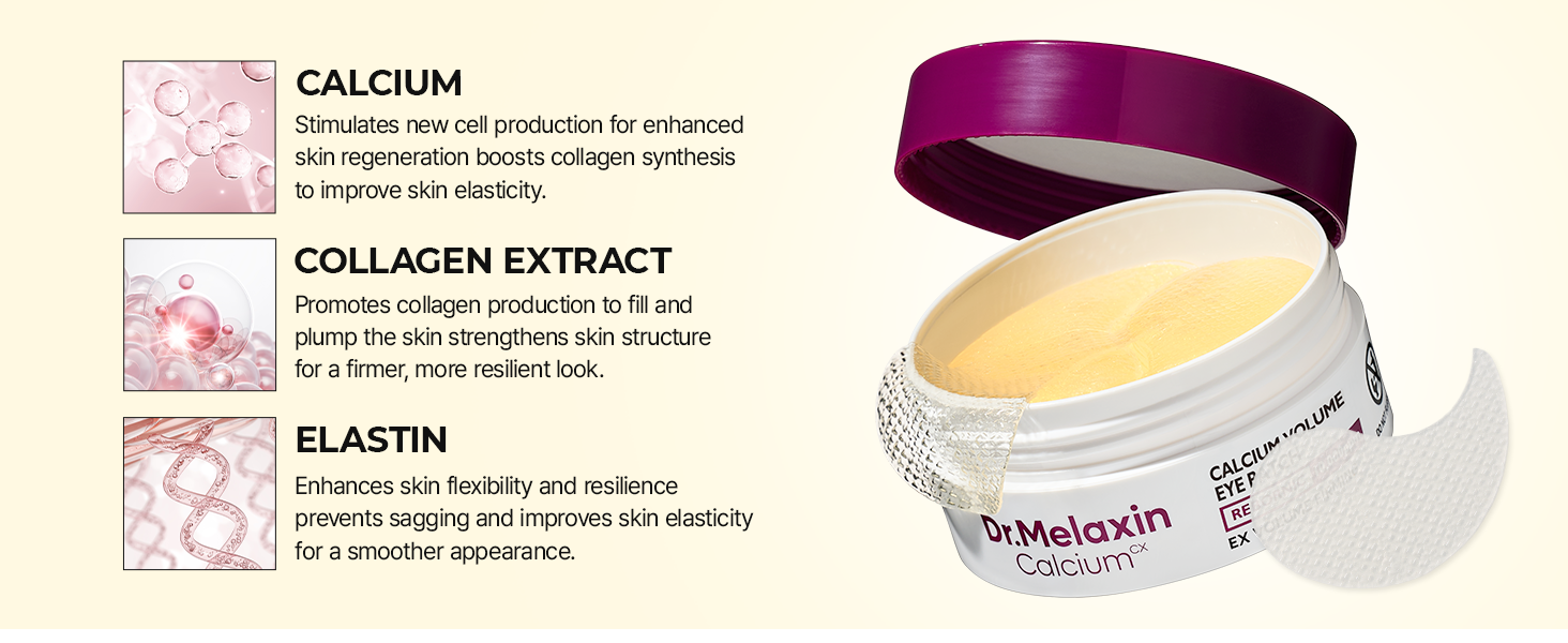 Calcium Volume Under Eye Patches for Puffy Eyes detail 3