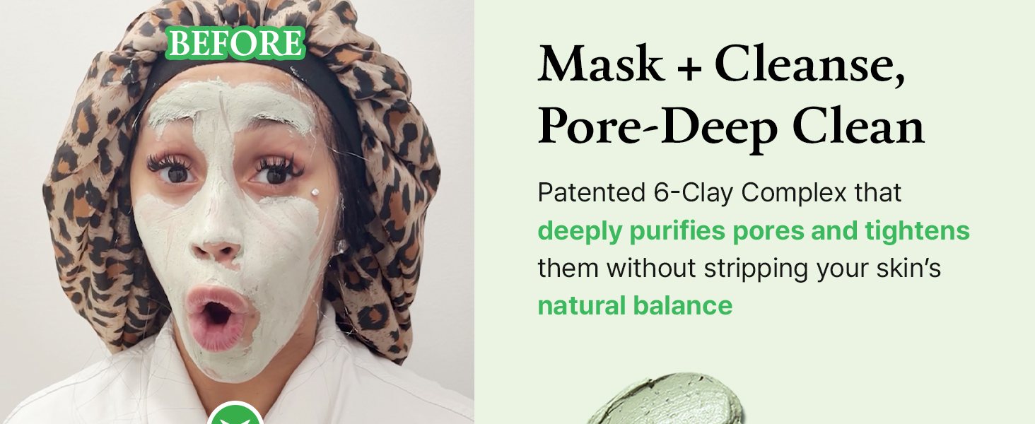 Green Tomato Pore Clay Mask Cleanser for Deep detail 3