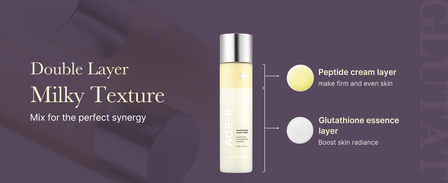 Age-R Glutathione Glow Milky Toner detail 4