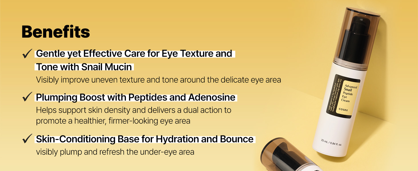 Snail Mucin Peptide Under Eye Cream for Anti-aging detail 4