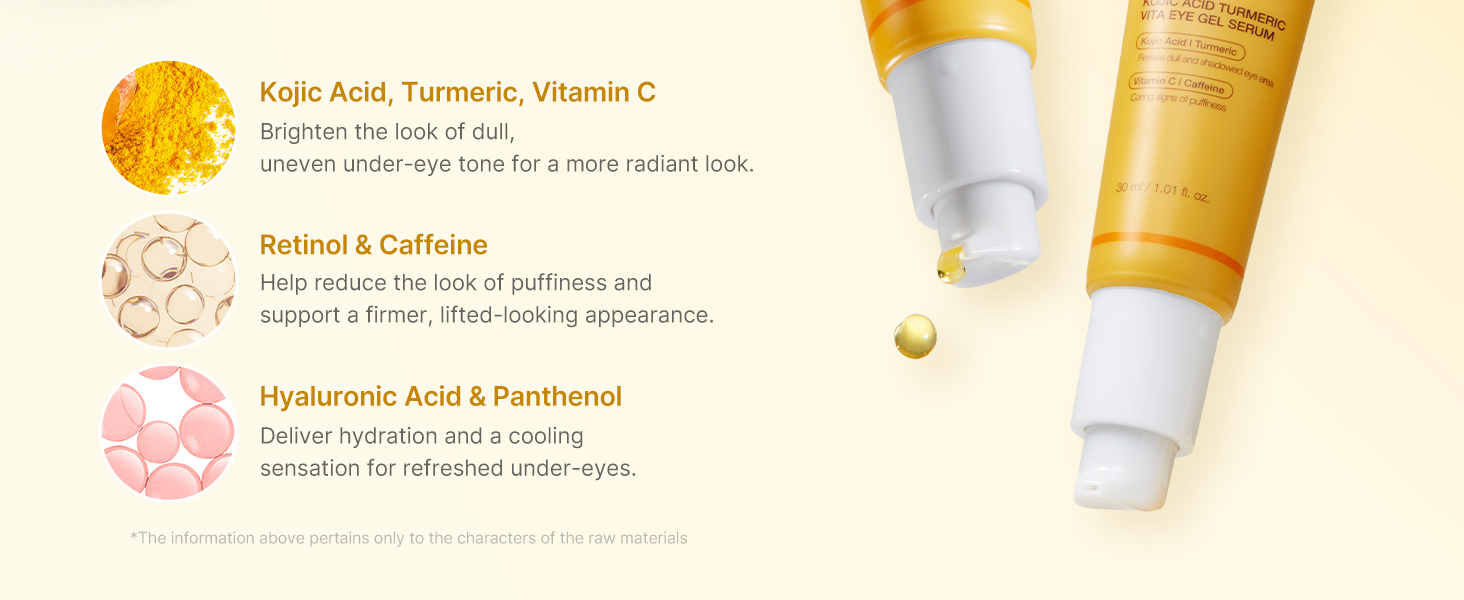 Eye Serum with Kojic Acid Turmeric for All-Day detail 3