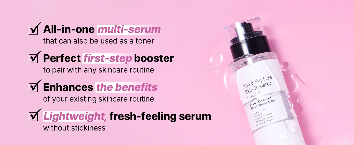 6X Peptide Collagen Skin Booster Toner Serum for detail 4