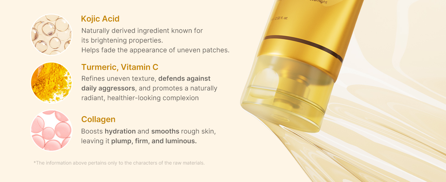 Wrapping Mask Kojic Acid Turmeric- Overnight Peel Off detail 4