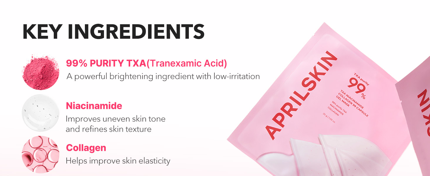 TXA Pink Capsule Gel Mask detail 5