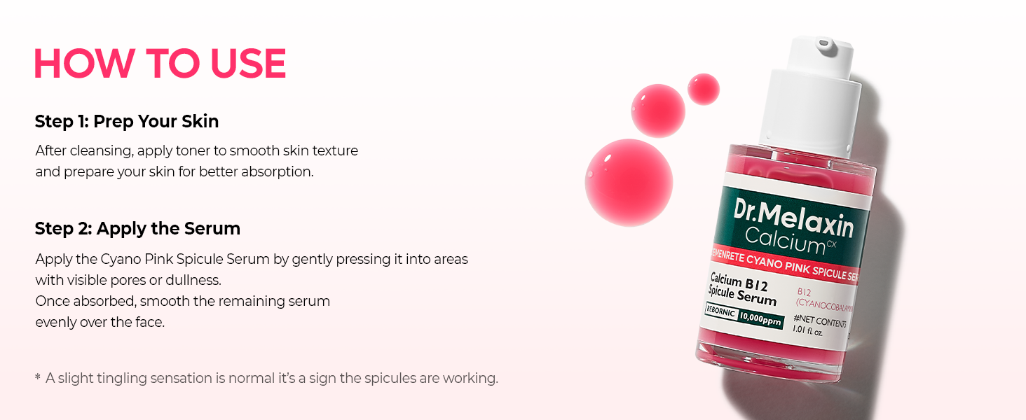 Cyano Pink Spicule Serum with Vitamin B12 detail 6