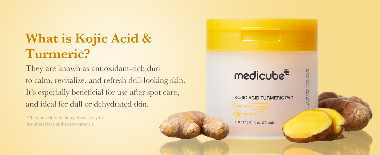 Toner Pads Kojic Acid Turmeric Clarifying Pad for detail 7
