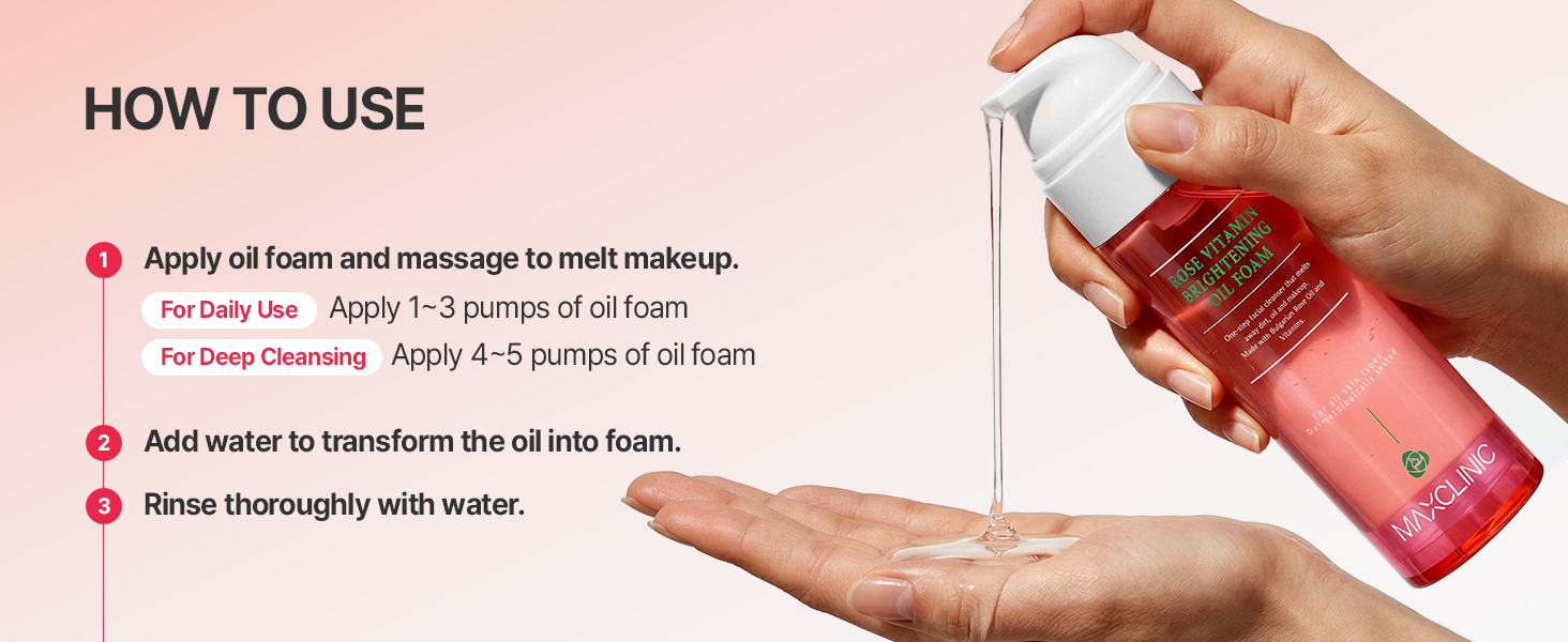 K Beauty Rose Vitamin Oil To Foam detail 8