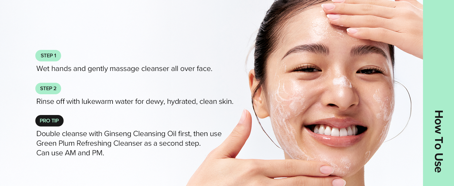 Green Plum Refreshing Cleanser Gel Type Deep Pore detail 8