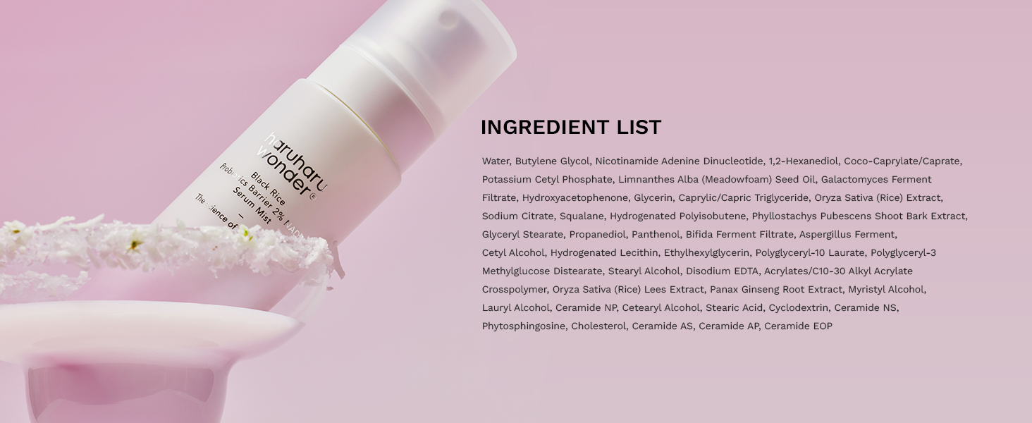 Black Rice Probiotics 2% NAD+ Serum Mist detail 8