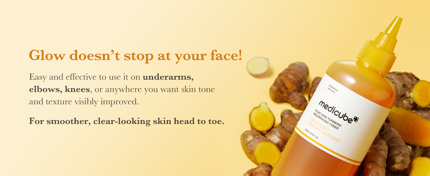 Kojic Acid Turmeric Smoothing Toner for Face & detail 8