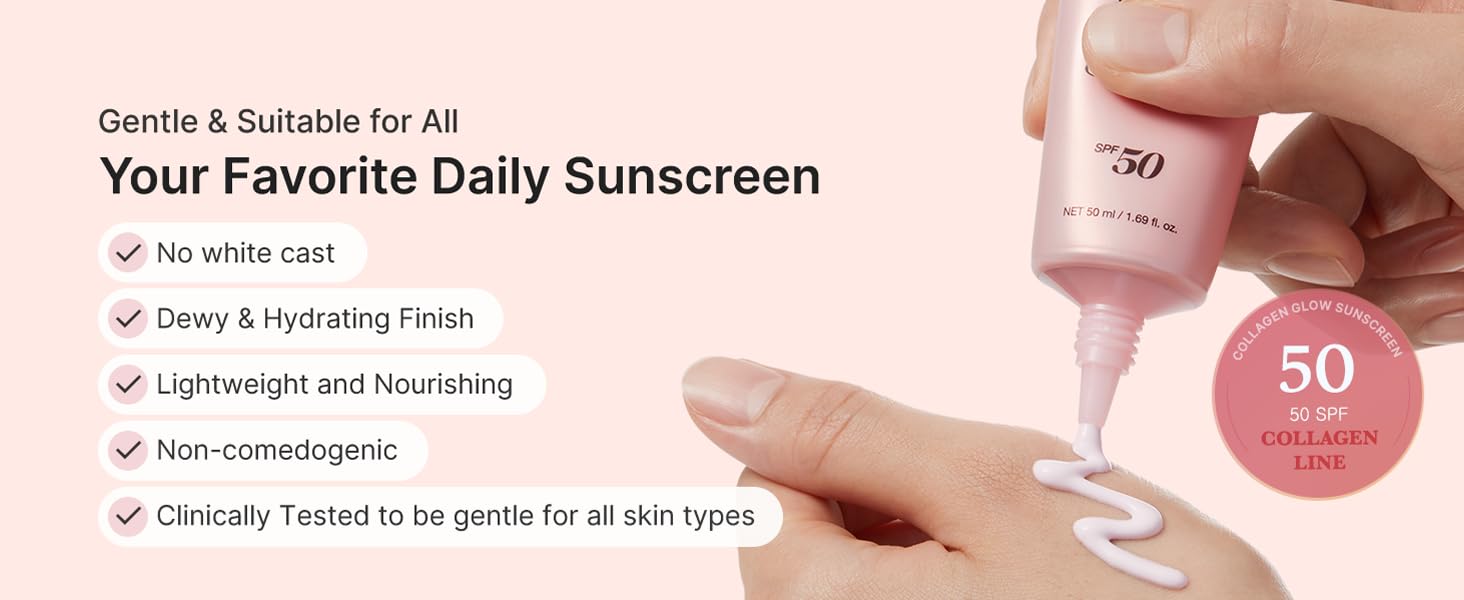 Sunscreen No Cast Just Glow Collagen detail 8