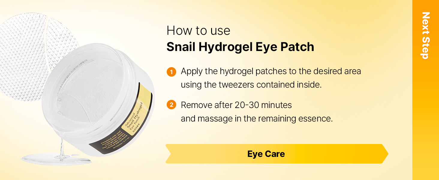 Advanced Snail Mucin Hydrogel Under Eye Patches for detail 9