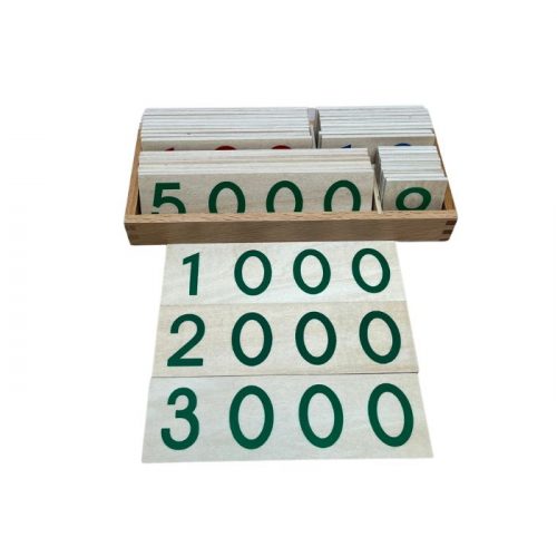 Thẻ số lớn 1-9000 - Giáo cụ Standard