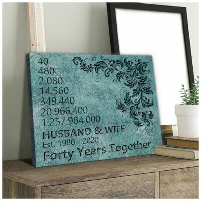 40 years together Personalized Canvas 2 1deae3f8 d14d 11ea 8521 0242ac120002 Cv20Ngang2020x24