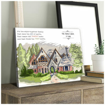 The stick-together Family Personalized Wall Art Canvas 2 dbc83639 d14f 11ea 8521 0242ac120002 CV Ngang 20x24