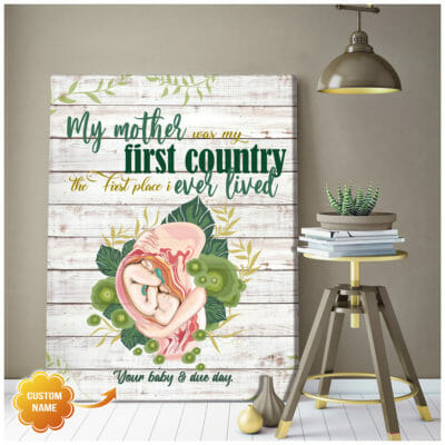 My mother was my first country Customized Wall Art Canvas 3 157398fd d1a8 11ea 8521 0242ac120002 canvas20Doc2030x40