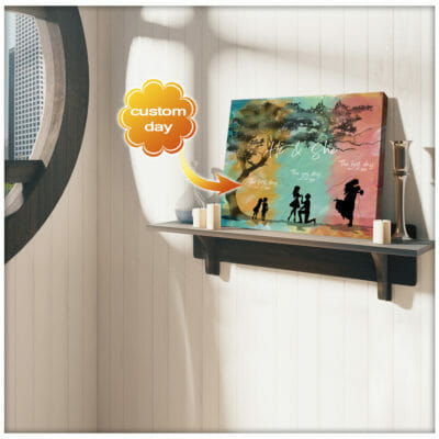 The First, The Yes & The Best Day Personalized Wall Art Canvas 4 56e55fcb d1aa 11ea 8521 0242ac120002 Cv20Ngang2011x14