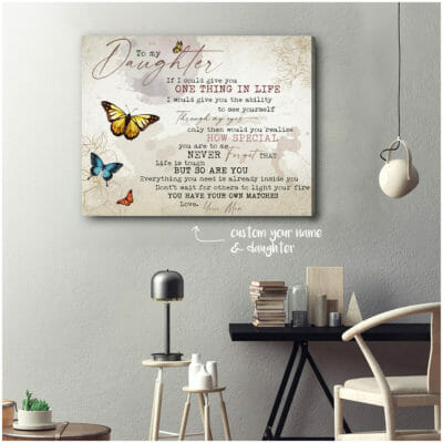 To My Daughter You Have Your Own Matches Personalized Wall Art Canvas 4 3f204784 d1af 11ea 8521 0242ac120002 Cv20Ngang202016x20
