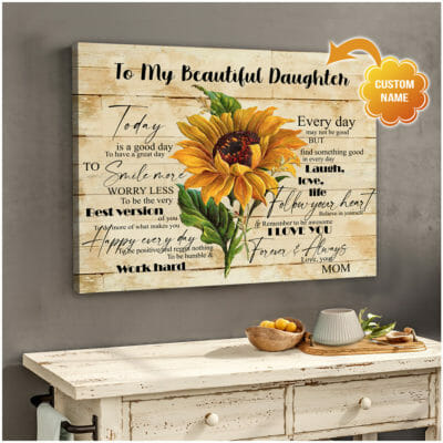 To My Beautiful Daughter Personalized Wall Art Canvas 1 b7a9e500 d285 11ea 8521 0242ac120002 Cv20Ngang202024X30