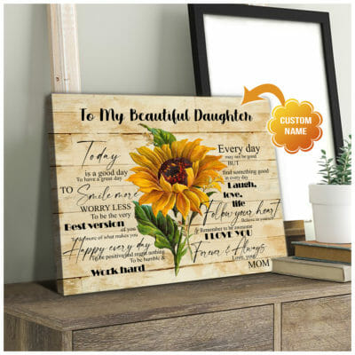 To My Beautiful Daughter Personalized Wall Art Canvas 2 b7ff42ac d285 11ea 8521 0242ac120002 CV Ngang 20x24