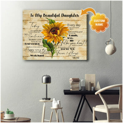 To My Beautiful Daughter Personalized Wall Art Canvas 3 b7a9ceda d285 11ea 8521 0242ac120002 Cv20Ngang202016x20