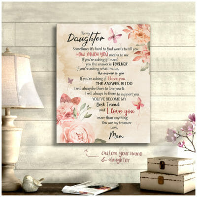 To My Daughter You Are My Treasure Personalized Wall Art Canvas 2 cc6a6a73 d2de 11ea 8521 0242ac120002 canvas20Doc2016x20