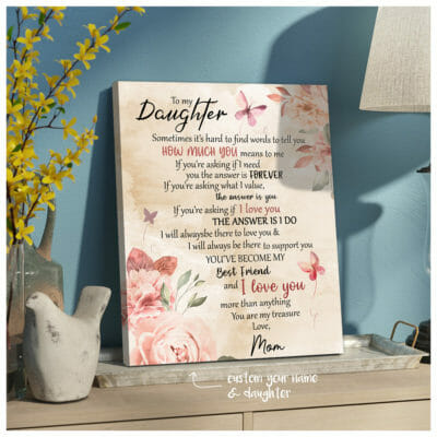 To My Daughter You Are My Treasure Personalized Wall Art Canvas 3 cc9e997c d2de 11ea 8521 0242ac120002 canvas20Doc20x24