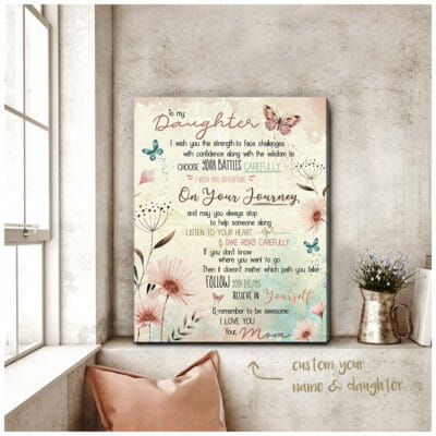 To My Daughter Remember To Be Awesome Personalized Wall Art Canvas 3 e9b146e6 d31a 11ea 8521 0242ac120002 canvas20Doc2024X30