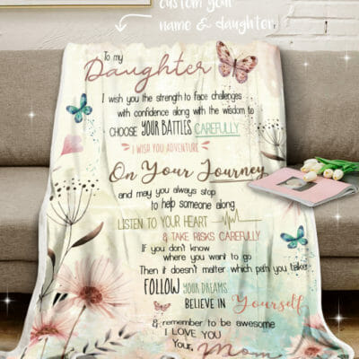 To My Daughter Remember To Be Awesome Personalized Fleece Blanket 3 523ed95a d3d9 11ea 8521 0242ac120002 Banner20Blanket20ghe20xam