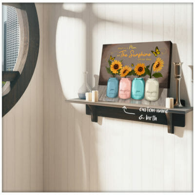 What Is A Mom But The Sunshine of Our Days Personalized Wall Art Canvas 3 14828d4f d3dc 11ea 8521 0242ac120002 Cv20Ngang2011x14