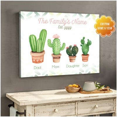 The Cactus Family Personalized Canvas Prints Wall Art Decor 2 ee2c108f d643 11ea 8c90 0242ac120002 Cv20Ngang202024X30