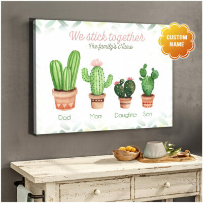 We Stick Together Cactus Family Wall Art Canvas 3 5f7806d5 d7c0 11ea 8c90 0242ac120002 Cv20Ngang202024X30