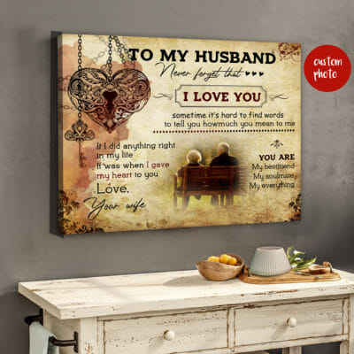 To My Husband You're My Soulmate Personalized Wall Art Canvas 2 192164e4 d92b 11ea 8c90 0242ac120002 Cv20Ngang202024X30